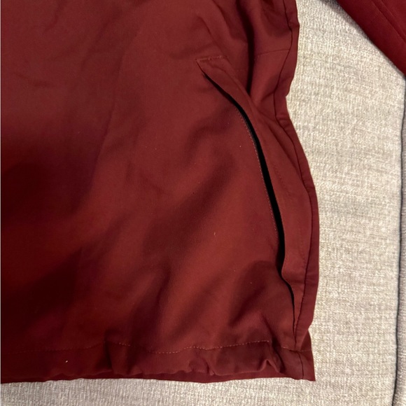 Three Sixty Six Men’s Vented, Dry Fit, 1/4 Zip Golf Jacket -(Burg) Size X-Large - Picture 6 of 14